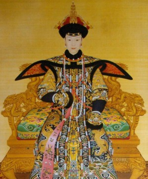 ラング・シャイニング Painting - 古い墨が輝く蕭賢皇后フーチャラン ジュゼッペ・カスティリオーネ